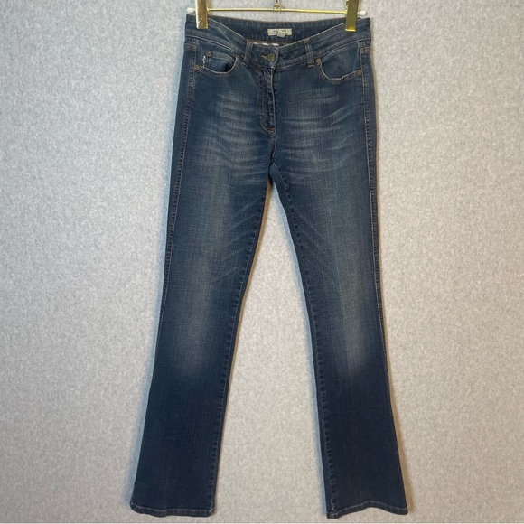 Vintage Burberry Large Embroidered Logo
Y2K Mid Rise Straight Cut Denim Jeans - Picture 2 of 7
